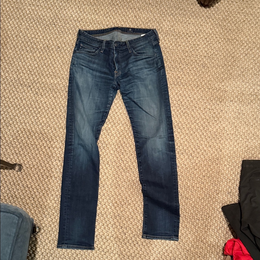 AG Adriano Goldschmied Dark Blue Slim Jeans Sz 32 x 34
